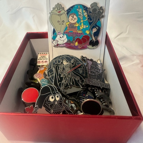 Disney Enamel Pin Lot - Black, Red, Gold Accents - Picture 5 of 14